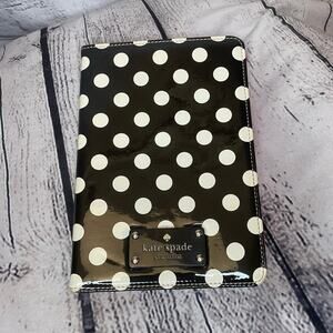 Kate Spade Le Pavillion iPad Mini folio case black white red polka dots